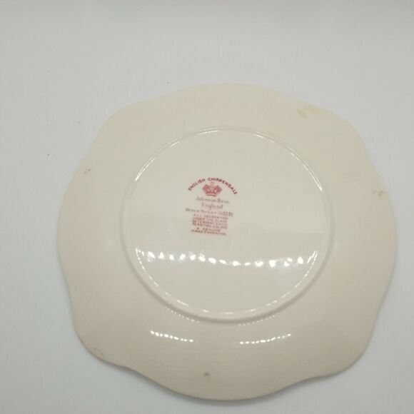 Johnson Brothers ENGLISH CHIPPENDALE RED/PINK Square Salad 7" Plate - Picture 5 of 8